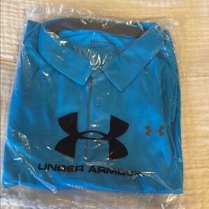 Under Armour Blue Performance Polo Shirt size 4XLT.  Brand new